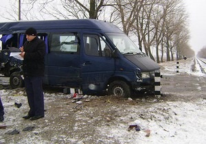 Новости Кировоградской области - ДТП - Возросло количество жертв ДТП с маршруткой и тепловозом в Кировоградской области