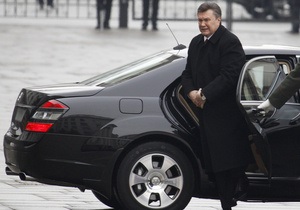 Янукович распорядился пересмотреть правила передвижения своего кортежа