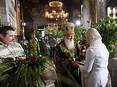 Тимошенко поздравила Патриарха Филарета с днем рождения