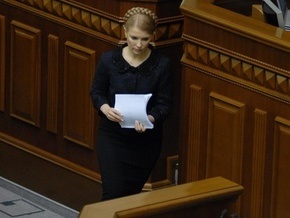 Тимошенко: задолженность теплокоммунэнерго и облгазов критическая