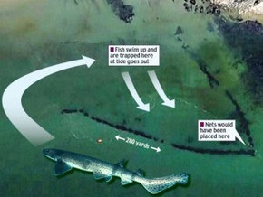 Google Earth увидел древнюю гигантскую ловушку для рыб