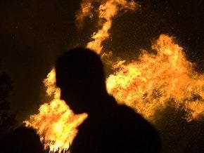 Во Львовской области горела цистерна с дизтопливом