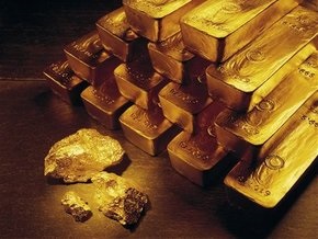 Рынок сырья: Цена золота падает