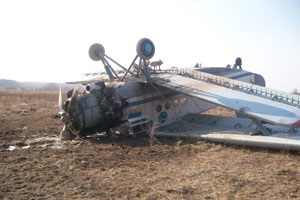 В Житомирской области упал самолет АН-2