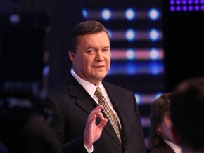 Янукович заявил, что на телеканал Интер осуществляется давление