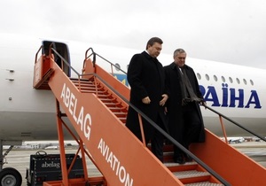 СМИ: В Борисполь прибыл новый самолет Януковича