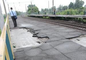 В Киеве закрыли на ремонт одну из станций городской электрички
