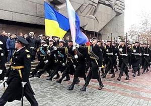 23 февраля - В Севастополе ВМС Украины и ЧФ РФ совместно отметили День защитника Отечества