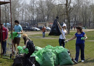 новости Киева - субботник - В киевском субботнике приняли участие более 52,7 тысяч человек