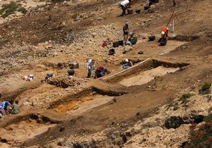 Украинские археологи обнаружили в Черниговской области кости и бивень мамонта