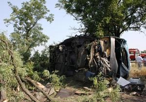 новости Запорожской области - ДТП - автобус - В Запорожской области перевернулся автобус с 41 пассажиром, у которого отказали тормоза