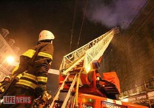 В Москве горело здание гуманитарного экономического института