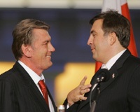 Ющенко поздравил Саакашвили с победой