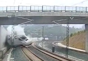 В интернете появилось видео момента крушения поезда в Испании