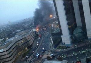 В Лондоне упал вертолет: количество пострадавших увеличилось