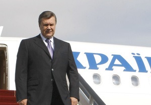 Янукович отправляется на юбилей Донецкой области
