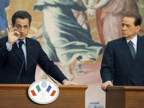 Берлускони пошутил о жене Саркози