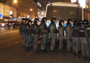 Московская полиция готовится  к несанкционированной акции оппозиции