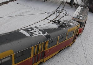 В Киеве приостановлена работа станции скоростного трамвая