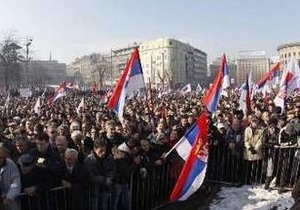 В Сербии прошел 70-тысячный митинг оппозиции