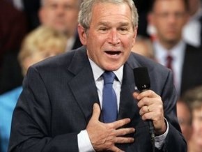 Буш обещает сотрудничать с Обамой