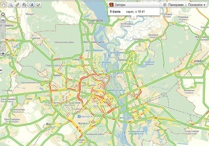 новости Киева - пробки - дороги - Киев парализовали пятничные пробки