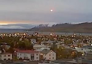 НЛО - Исландия - В небе над Исландией был зафиксирован НЛО