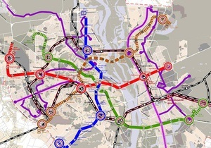 Власти Киева утвердили предполагаемые названия станций четвертой ветки метро