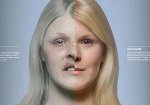 Результат на лицо. Финны показали, как курение меняет тело человека