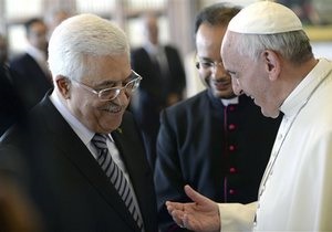 Папа Римський подарував президенту Палестини ручку для підписання мирного договору з Ізраїлем