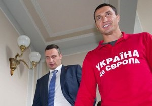 Виталий Кличко показал брату Верховную Раду. Фото- и видеорепортажи
