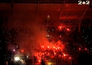 Энергетики выясняют, почему на стадионе в Днепропетровске пропал свет