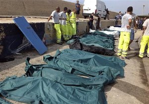 Біля берегів Лампедузи знайдені 160 тіл мігрантів
