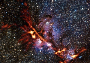 Новости науки - новости космоса: Телескоп APEX сфотографировал туманность Кошачья лапа