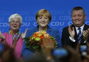 Меркель перемагає на виборах до бундестагу впевнено, але без абсолютної більшості