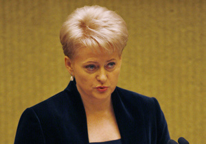 Даля Грібаускайте - Литва - Президент Литви підтримує наміри України