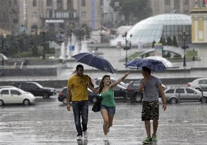 Погода в Україні - Сьогодні в більшій частині України очікуються дощі