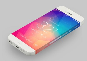 Apple iPhone 5S - Смартфон iPhone - Екран, що  стікає  по корпусу. В інтернеті з явився дизайн-концепт iPhone 5S