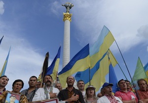 Врадіївка - мітинг - Київ - Ранок після розгону. На Майдані зібралися близько 30 пікетників