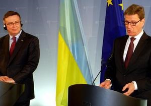 Глава МЗС Німеччини відвідає Київ, щоб перевірити виконання Україною вимог ЄС