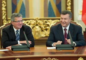 Янукович - Коморовський - Україна-Польща - Янукович прийняв запрошення Коморовського відвідати Польщу