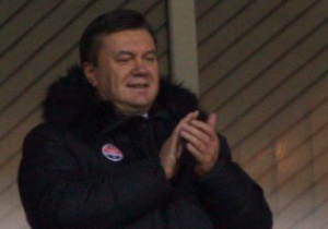 Янукович пожелал Севастополю обыграть Шахтер в Кубке Украины