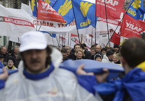 У Києві почалася акція опозиції: Луценка привітали зі звільненням