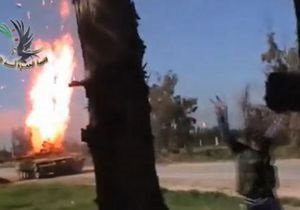 Сирійський повстанець зумів підірвати танк, закинувши гранату в дуло
