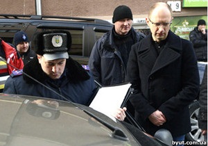 Міліція з ясовує, чи перешкоджав Яценюк правоохоронцям