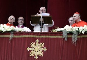 Папа Римський Франциск привітав католиків з Великоднем