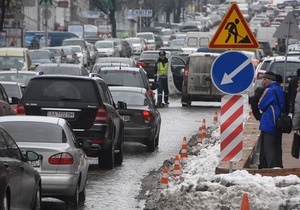 На київських дорогах грудень виявився найбільш завантаженим місяцем від початку минулого року