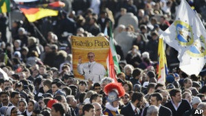 На інтронізації Папи Франциска очікують до мільйона людей