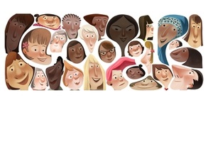 8 березня - жінки - Google змінив логотип на честь Міжнародного жіночого дня
