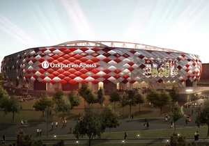 Російські ЗМІ схвилювала новина про те, що новий стадіон Спартака стане біло-блакитним